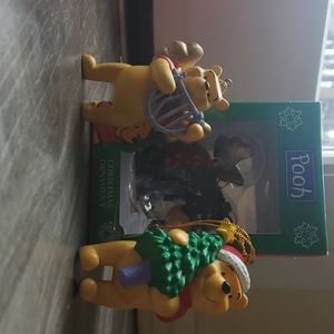 Bundle of 3 Winnie the Pooh Christmas Ornaments
